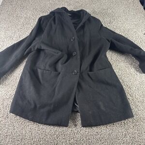 Herman Kay Women's‎ Hooded Size  1X Black Colton/Blend